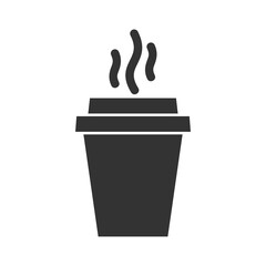 Take a coffee icon isolated on transparent background