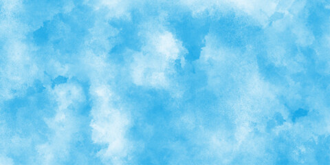 Watercolor illustration art abstract blue color texture background, blue watercolor abstract background, Blue sky clouds texture. graphics design, Abstract blue watercolor illustration banner,