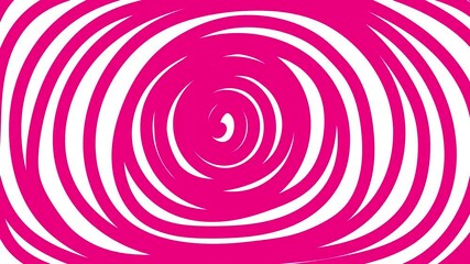 Animated magenta spiral lines is drawn. Hand drawn pink linear circle background. Looped video. Vector illustration isolated on white background. - Powered by Adobe
