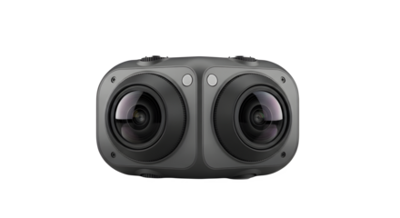 Professional 360 degree camera with dual lens system