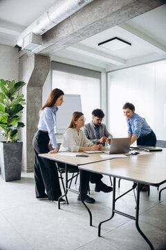Business group working together at the office