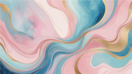 Vibrant abstract colorful watercolor pattern with wave texture, bright rainbow illustration, and seamless geometric design backdrop