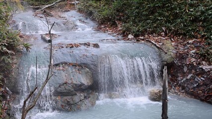 北海道登別2025秋-大湯川の流れる温泉-07