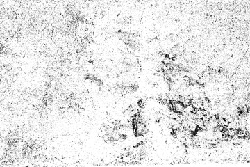Gritty distressed grunge texture overlay, black specks on white background