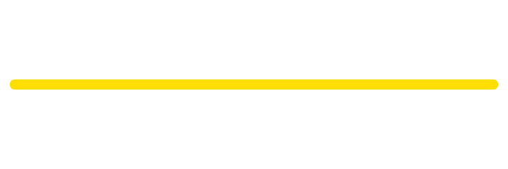 yellow straight line, stripe series from thin to thick