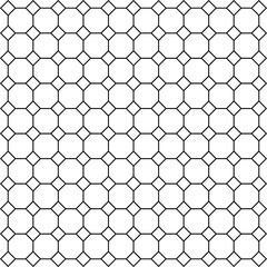 Fototapeta premium Vector pavement bricks texture. Seamless pattern of pavement with dumble interlocking textured concrete bricks.Outdoor concrete slab sidewalk.Block floor footpath or patio. Vector editable. 