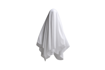 White fabric draped over an unseen object against a black background cloth material