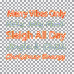 Christmas neon text