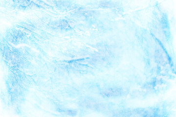 Abstract winter background, white blue blurred backdrop, snowflake and snowstorm design, nature