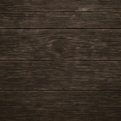 Fototapeta premium A close up view of a dark brown wooden surface with horizontal planks and a visible wood knot detail