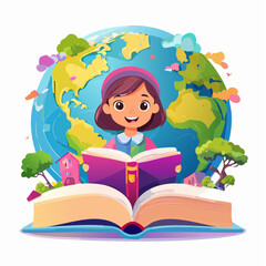 The World Opens Through Reading A Child's Journey into a Book of Global Proportions