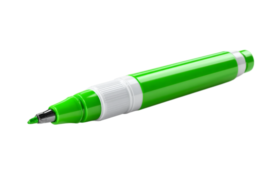 Washable marker pen isolated on transparent background