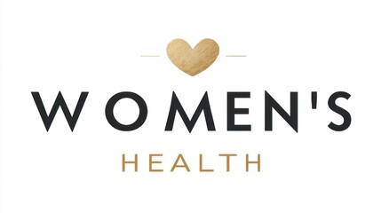 A unique showcasing the theme of women's health, featuring a heart symbol that embodies care and empowerment. This design reflects a commitment to wellness and support