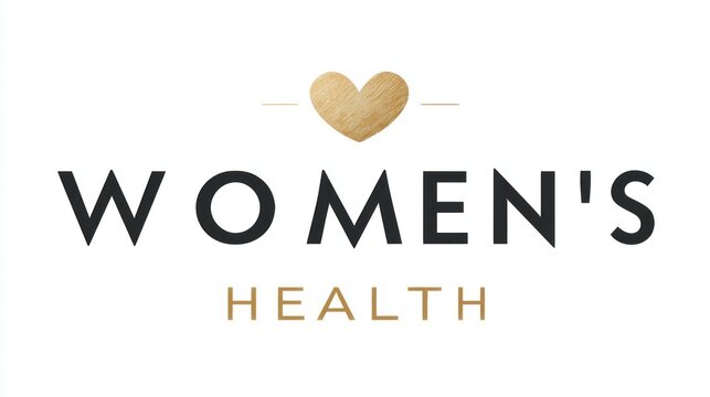 A unique showcasing the theme of women's health, featuring a heart symbol that embodies care and empowerment. This design reflects a commitment to wellness and support