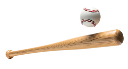 Baseball bat and baseball wooden sport equipment gear training