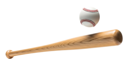 Baseball bat and baseball wooden sport equipment gear training