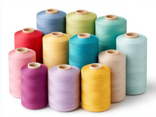 カラフルなミシン糸のスプール &ndash; 裁縫や手芸に使える素