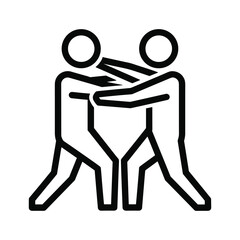 Line art icon showing various electronic device connection and control