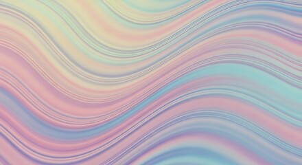 Fototapeta premium Pastel Waves Abstract Art Wallpaper Texture Dreamy Flow Modern Background Fluid Design Gradient