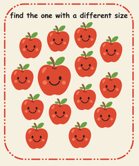 Find the Different One Puzzle Sheet for Kids | Spot the Odd Illustration Activity