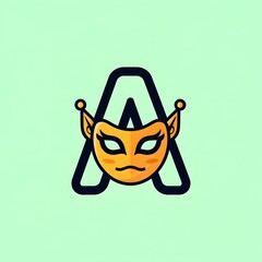 Letter A Alien Logo Design for Modern Tech Company.