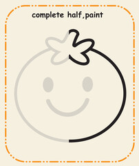 Complete the Line &ndash; Preschool Prewriting and Hand Control Skill Sheet