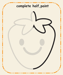 Complete the Line &ndash; Preschool Prewriting and Hand Control Skill Sheet