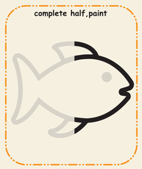 Complete the Line &ndash; Preschool Prewriting and Hand Control Skill Sheet