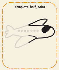 Complete the Line &ndash; Preschool Prewriting and Hand Control Skill Sheet