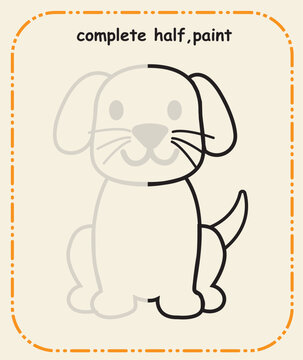 Complete the Line &ndash; Preschool Prewriting and Hand Control Skill Sheet