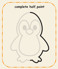 Complete the Line &ndash; Preschool Prewriting and Hand Control Skill Sheet