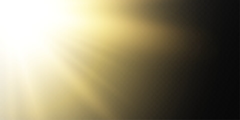 Transparent Sunlight Lens Flare Vector Effect.