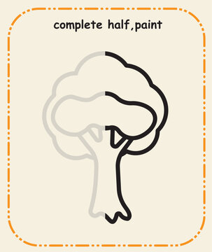 Complete the Line &ndash; Preschool Prewriting and Hand Control Skill Sheet