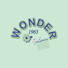 Wonder girl - Girl T-shirt vector illustration graphic design