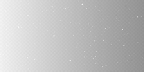 Seamless Winter Snowfall Overlay with Snowflake Pattern.