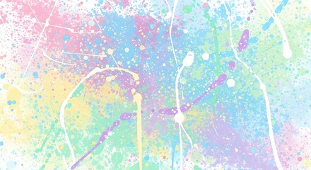 Obraz premium Pastel Dreamscape Abstract Art Texture Background with Splashes and Drips of Serenity and Lightness