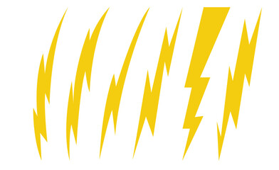 Thunder bolt icons Golden wheat field design with an abstract lightning bolt vector illustration