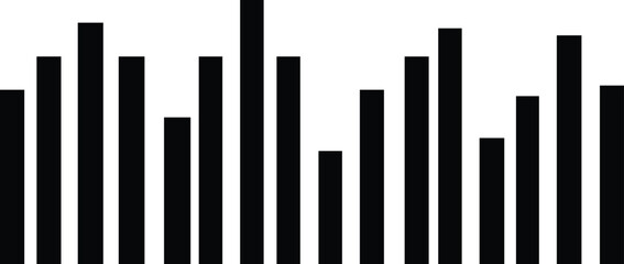 Graph of business Barcode financial chart diagram illustrating market success and progress concept