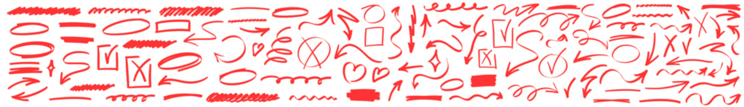 Modern arrow symbols and underline cues made in bold marker lines with gentle highlight glows. Arrow edges and underline notes echo through marker strokes and luminous highlight brush textures.