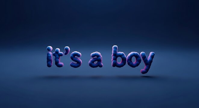 Announce your bundle of joy with this stunning "It's a Boy" design, perfect for baby showers, social media reveals, and heartfelt congratulations to parents - Powered by Adobe