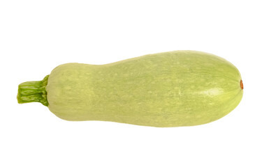 Fresh green zucchini isolated on white background. Isolate