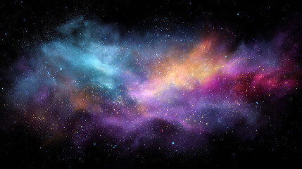 Obraz premium Vibrant Multicolor Cosmic Cloud