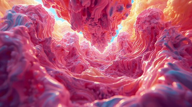 Quiero un fondo para una tarjeta tipo cr&eacute;dito con estilo psicod&eacute;lico. Que tenga colores vibrantes y formas fluidas que se mezclan entre s&iacute;. Debe verse moderno y llamativo pero limpio, sin textos, sin 