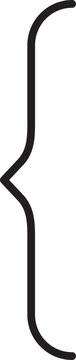 Curly Brackets Vector Illustration