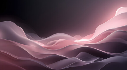 Black to Rose-Pink Cinematic Glow Gradient