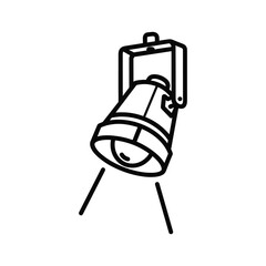 Spotlight vector isolated on, a stage lighting equipment