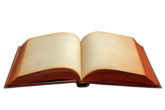 Daily planner notebook isolated on transparent background