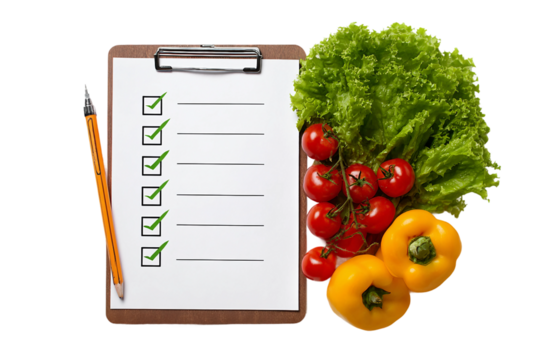 Health monitoring nutrition tracker isolated on transparent background