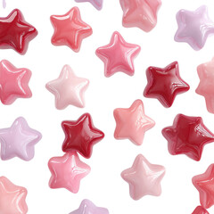 Stars of pink hues