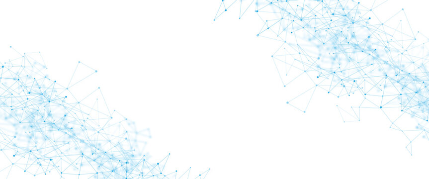 Abstract white, blue digital technology futuristic communication high tech concept background. global network technology concept.